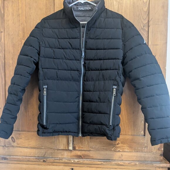 Nautica Men's Reversible Quilted Puffer Jacket - Picture 2 of 11